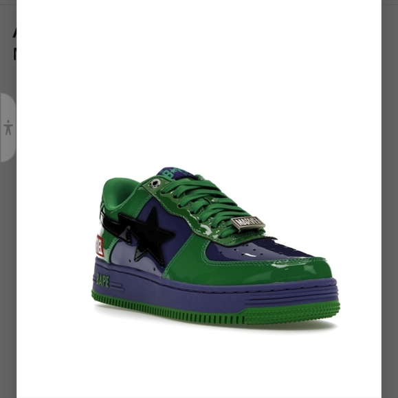 Bathing Apes sz Green & Purple Hulks 7M/7Y - Picture 2 of 12